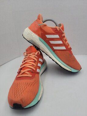 Adidas Supernova Boost GLIDE  Womens 9.5 EUR 42 Orange White Turq Running Shoes